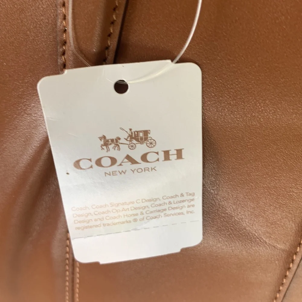 New Coach Christie Brown Leather Carryall Satchel Shoulder Bag F36680 - Picture 11 of 16